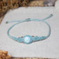 Larimar Makramee Armand ~ 925 Silber Unikat 15