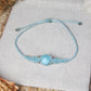 Larimar Makramee Armand ~ 925 Silber Unikat 17