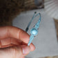 Larimar Makramee Armand ~ 925 Silber Unikat 17