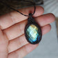 Labradorit Makramee Kette ~ Fayelle