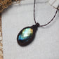 Labradorit Makramee Kette ~ Fayelle