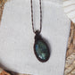 Labradorit Makramee Kette ~ Miralyn