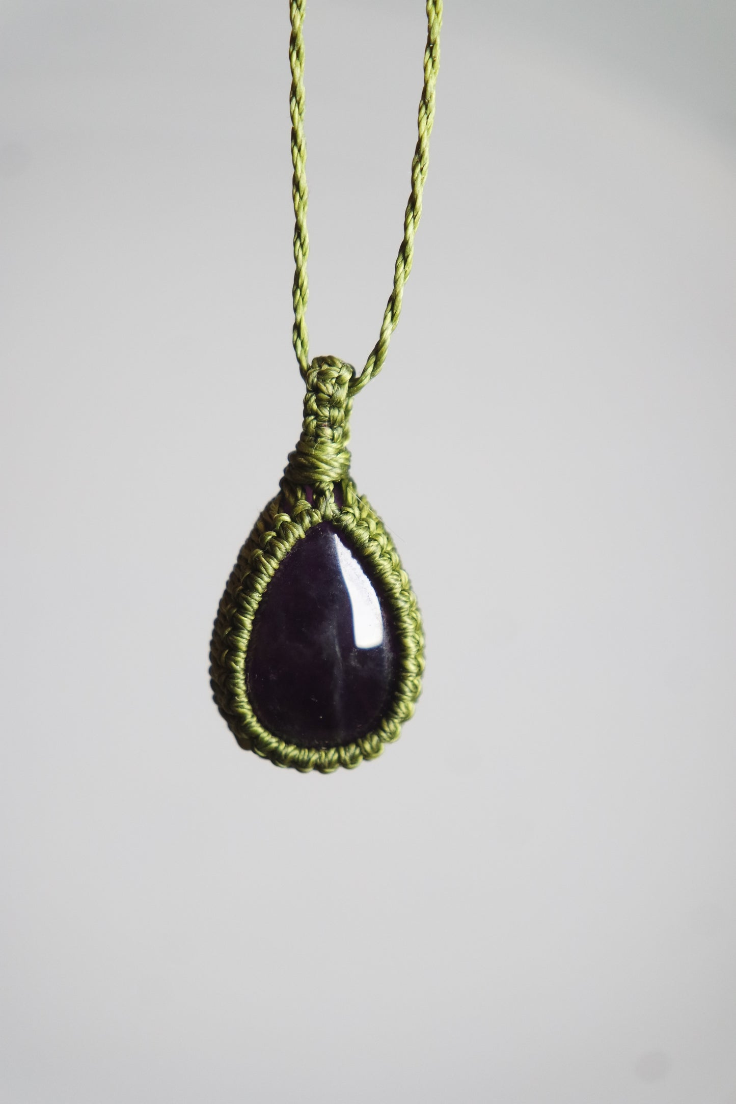 Amethyst Makramee Kette ~ Neralia