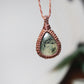 Prehnit Makramee Kette ~ Avelith