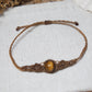 Tigerauge Makramee Armband