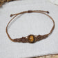 Tigerauge Makramee Armband