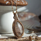 Rutil Makramee Kette ~ Goldschimmer