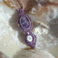Tiffany Stone (Opalfluorit) Makramee Kette ~ Windzauber