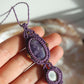 Tiffany Stone (Opalfluorit) Makramee Kette ~ Windzauber