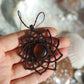 Bernstein Makramee Kette ~ Abendgold