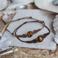 Tigerauge Makramee Armband