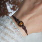 Tigerauge Makramee Armband
