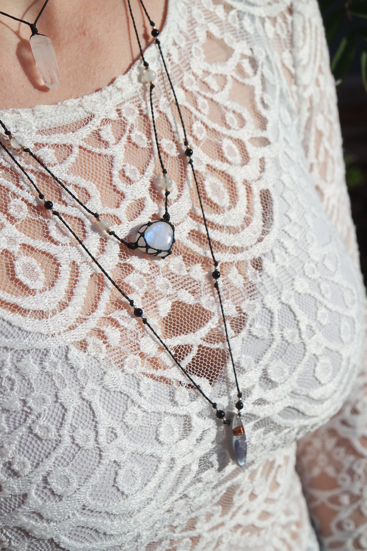 Simply Shimmer WEIßER LABRADORIT Kette