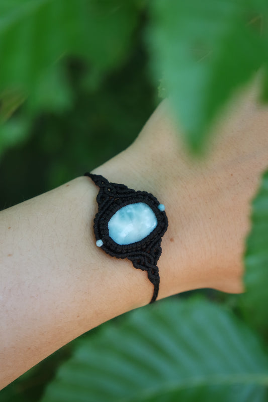 Larimar Makramee Armand ~ OZEANHERZ
