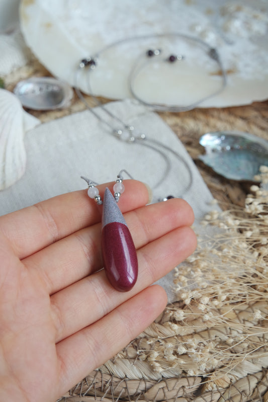 Simply Passionate GRANAT, ROSENQUARZ Kette