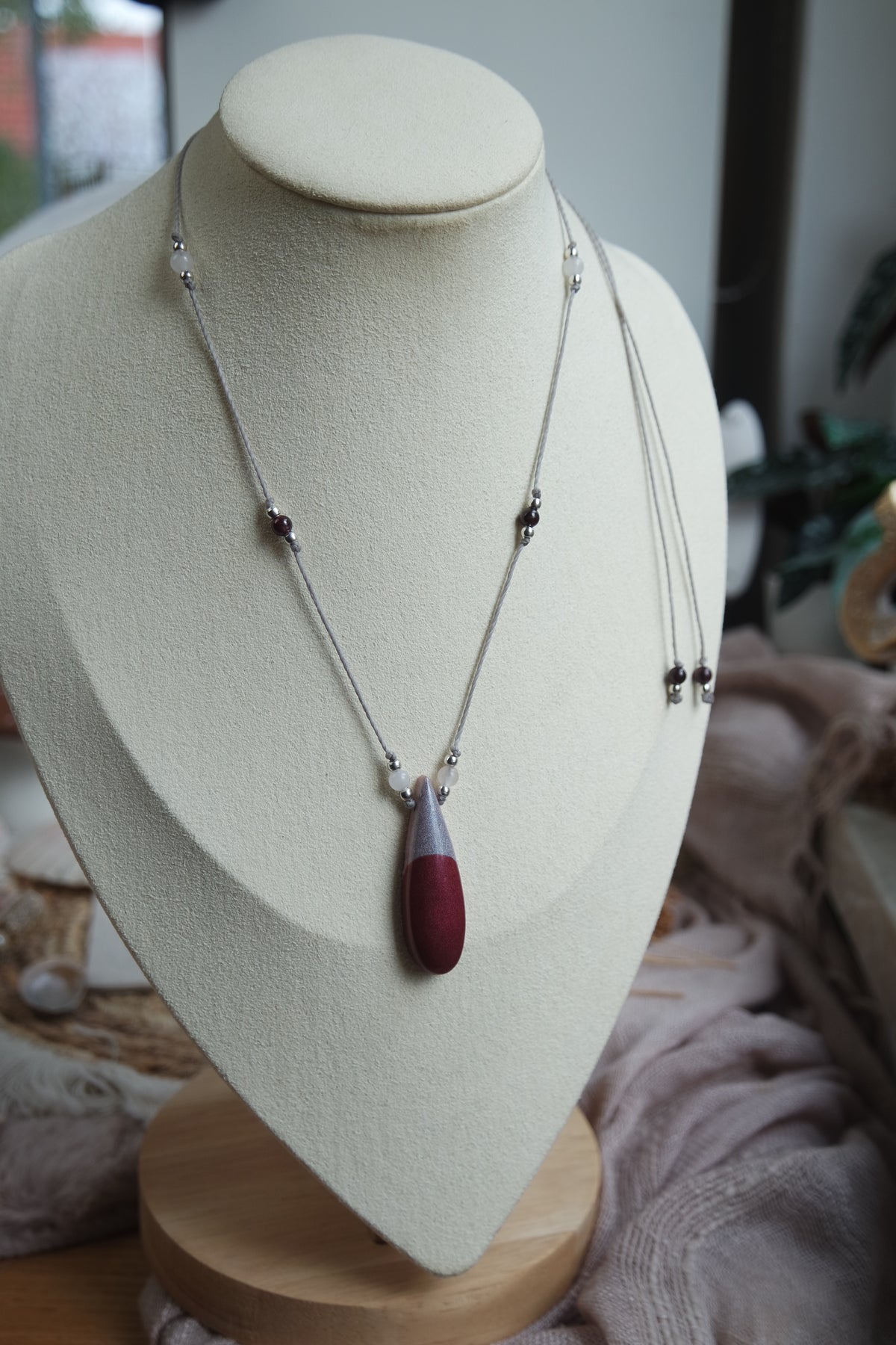 Simply Passionate GRANAT, ROSENQUARZ Kette