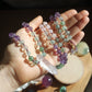 Fluorit, Amethyst, Rosenquarz & Labradorit Vera-Cruz Amethyst Mala Kette 108 Perlen