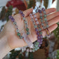 Fluorit, Amethyst, Rosenquarz & Labradorit Vera-Cruz Amethyst Mala Kette 108 Perlen