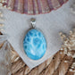 Larimar Anhänger 925 silber ~ L219