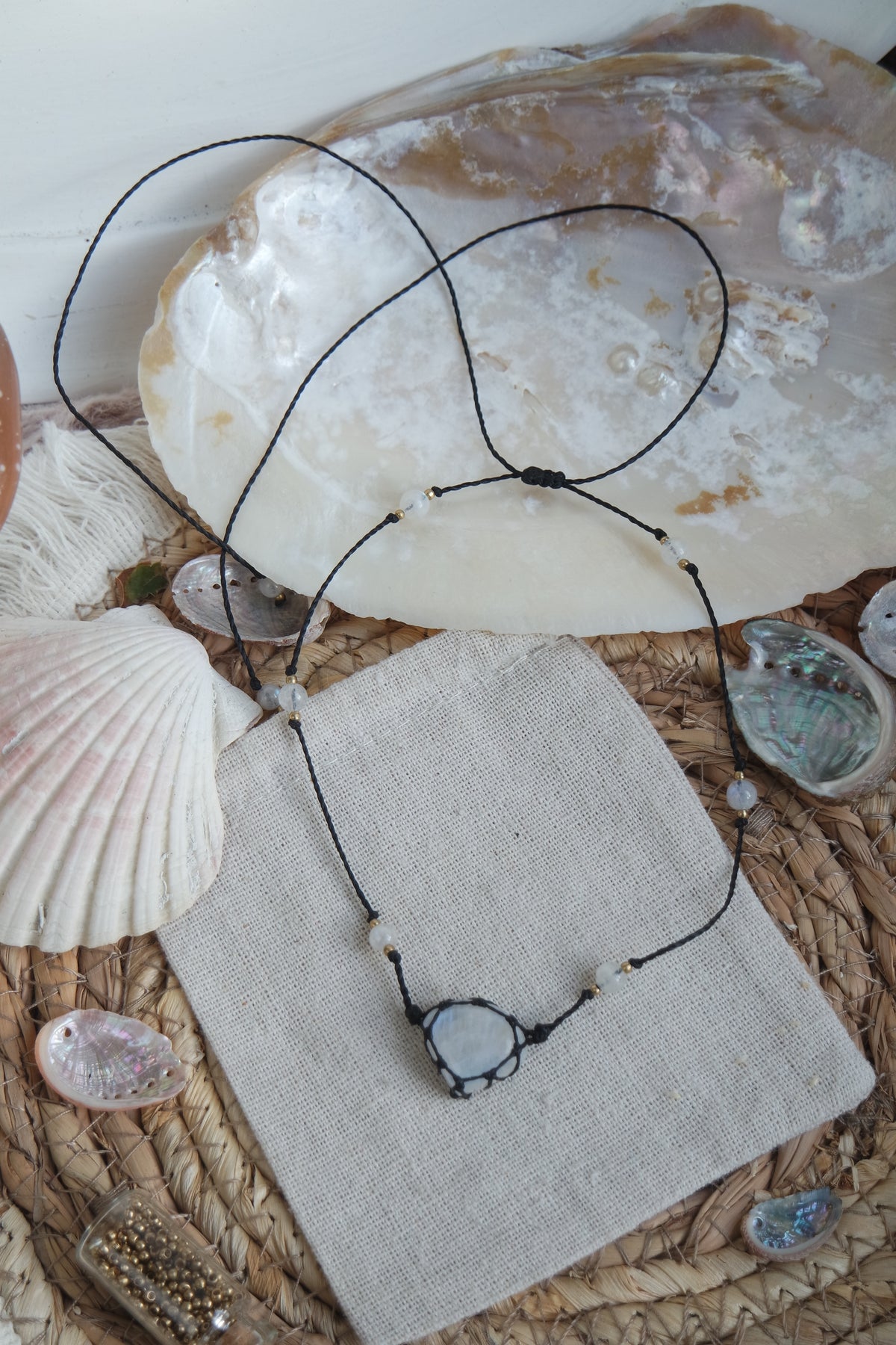 Simply Shimmer WEIßER LABRADORIT Kette
