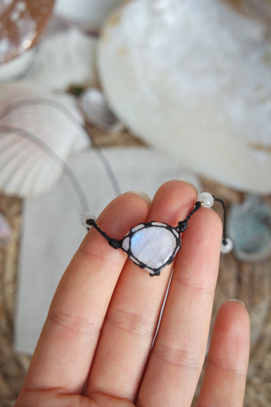 Simply Shimmer WEIßER LABRADORIT Kette