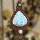 Larimar Makramee Kette