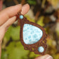 Larimar Makramee Kette
