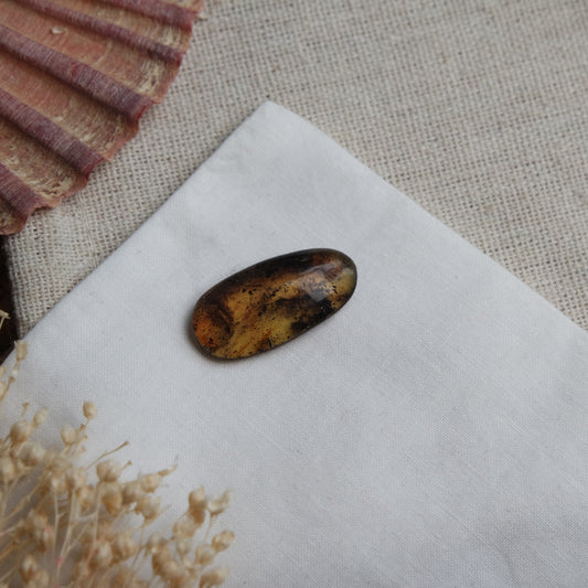 Bernstein Cabochon aus der Karibik ~ B12