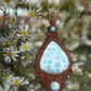 Larimar Makramee Kette