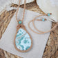 Larimar Makramee Kette