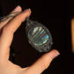 Abalone Makramee Kette ~ Waldschimmer