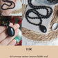 Mala Kette 108 Perlen ~ Turmalin, Obsidian, Onyx & Rauchquarz