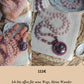 Mala Kette 108 Perlen ~ Rosenquarz, Amethyst, Lepidolith & Pink Turmalin