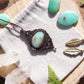 Chrysopras Makramee Kette
