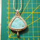 Larimar Makramee Kette