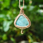 Larimar Makramee Kette