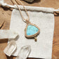 Larimar Makramee Kette