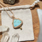 Larimar Makramee Kette