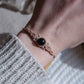 Onyx Makramee Armband