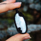 Larimar Makramee Kette ~ 1