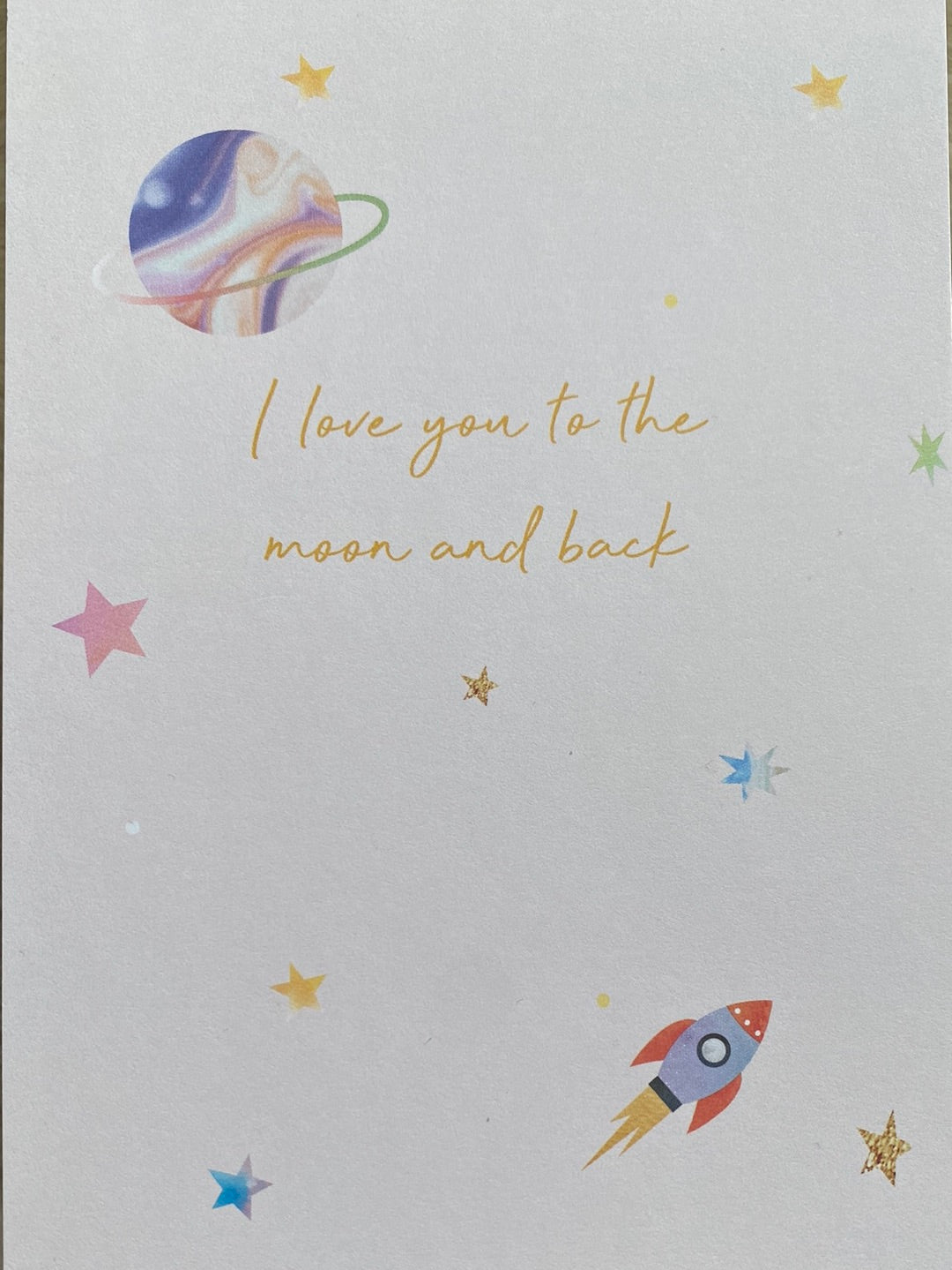 Love to the Moon Postkarte