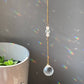 Rosenquarz Mini Sonnenfänger Design LILI Gold oder Silber